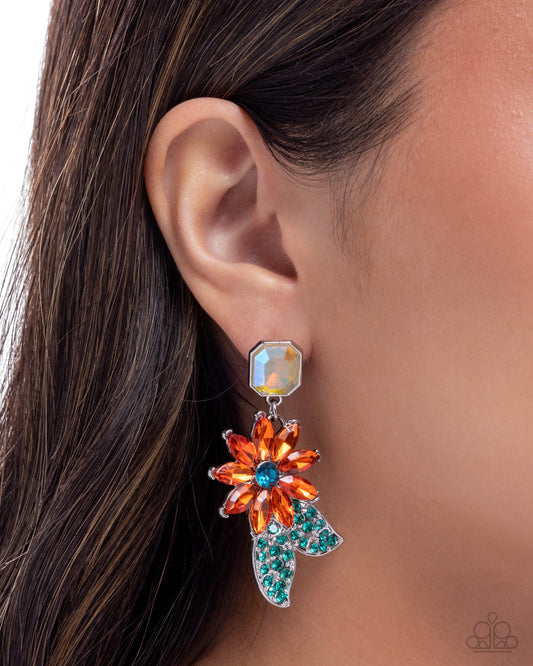 Momentous Majesty - orange - Paparazzi earrings