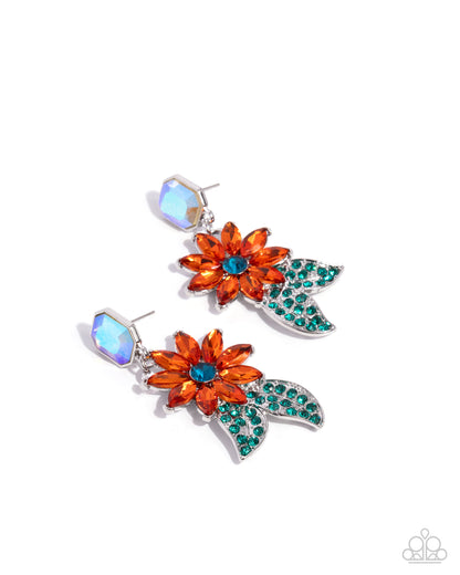 Momentous Majesty - orange - Paparazzi earrings