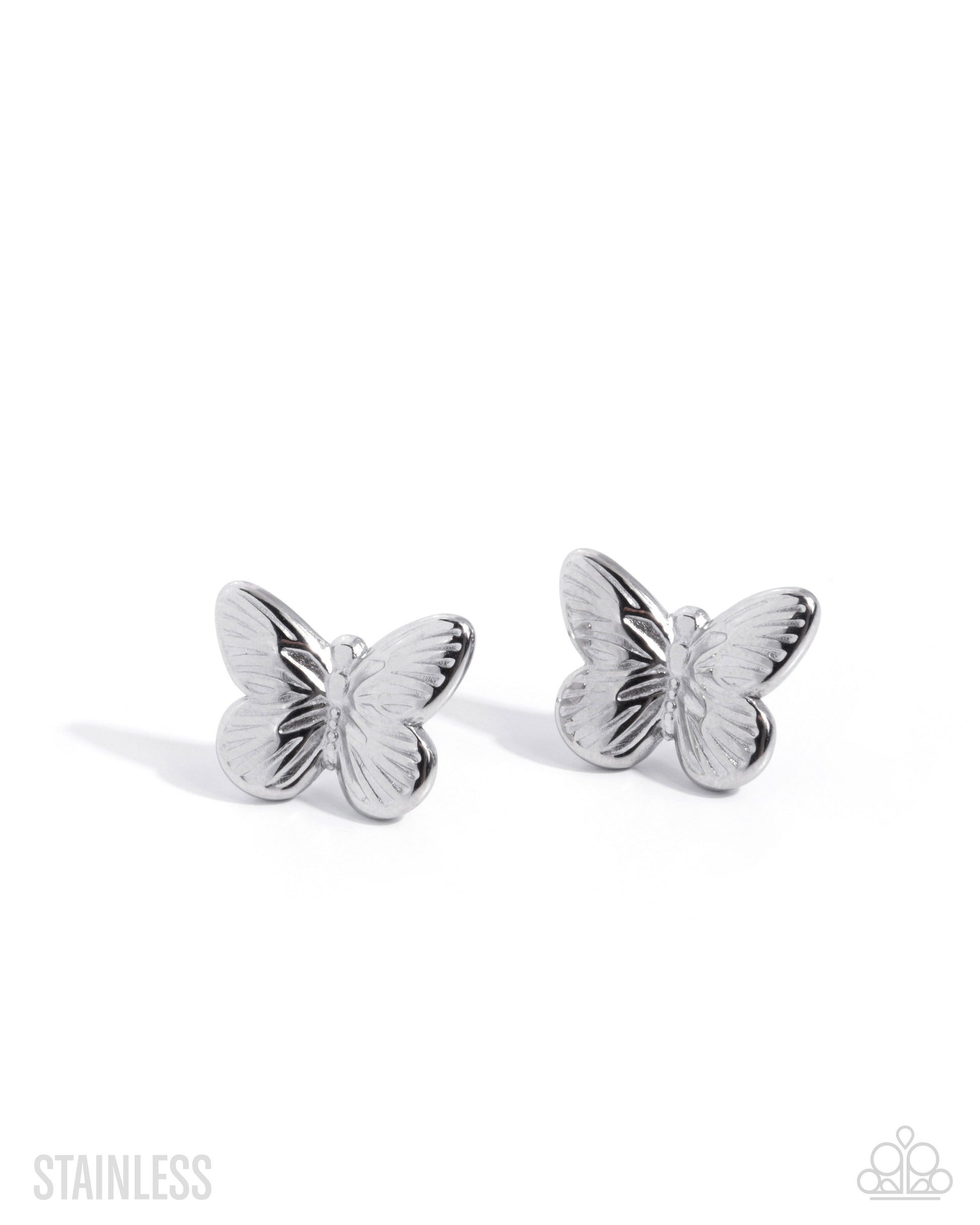 Monarch Moment - silver - Paparazzi earrings