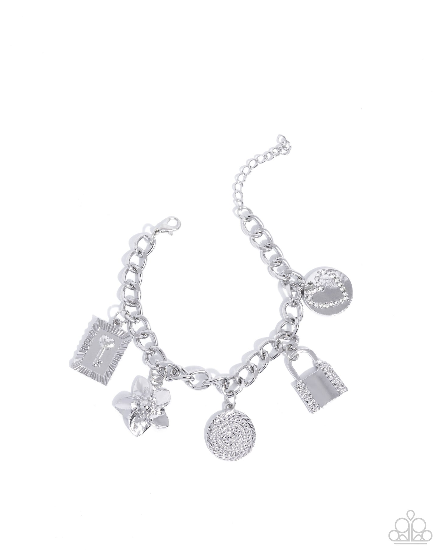 Monochromatic Mayhem - white - Paparazzi bracelet