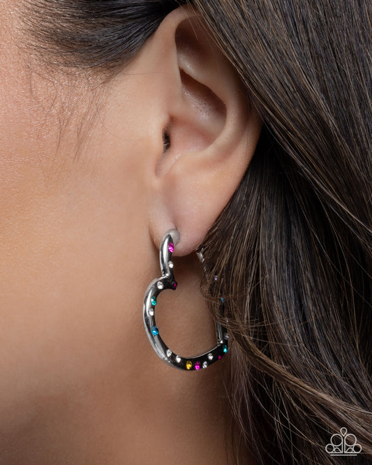 Mosaic Matchmaker - multi (silver) - Paparazzi earrings