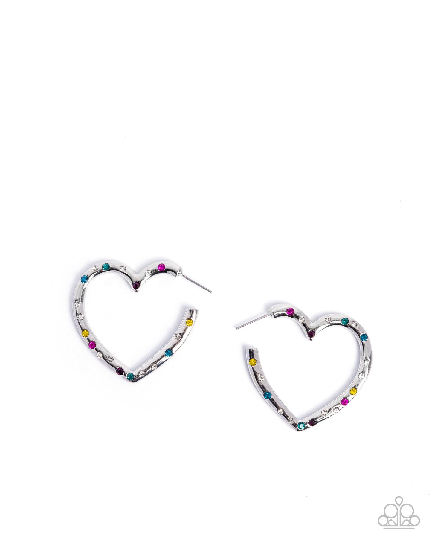 Mosaic Matchmaker - multi (silver) - Paparazzi earrings
