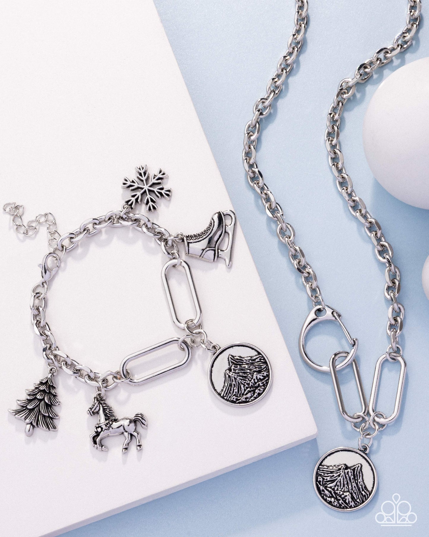 Mountain Climb - silver - Paparazzi complete set