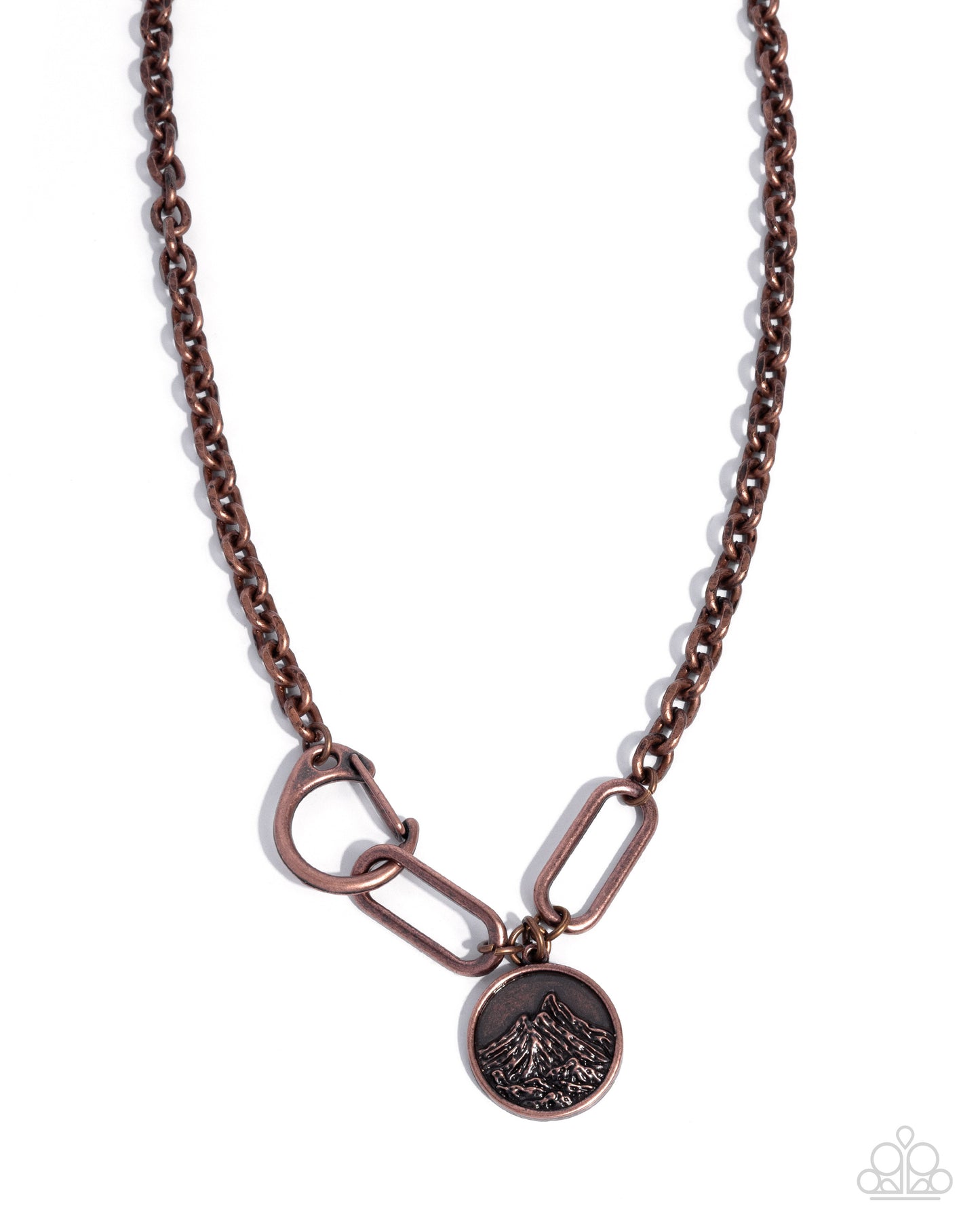 Mountain Region - copper - Paparazzi necklace