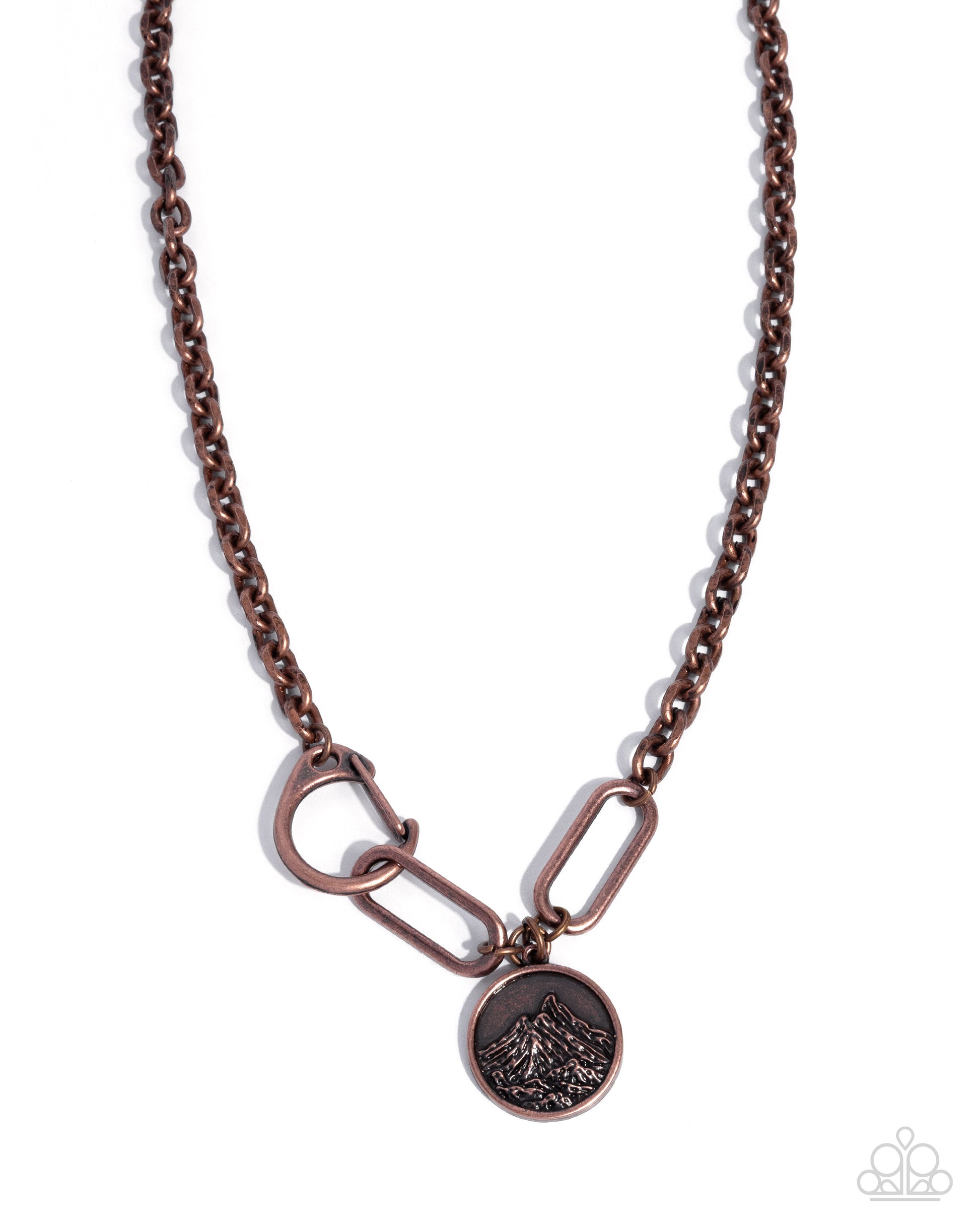 Mountain Region - copper - Paparazzi necklace