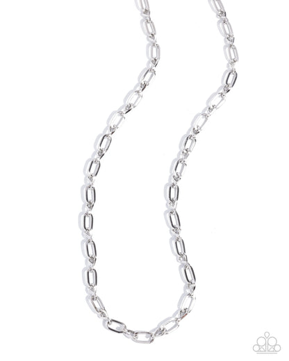 Mr. Steal Your Girl - silver - Paparazzi MENS necklace