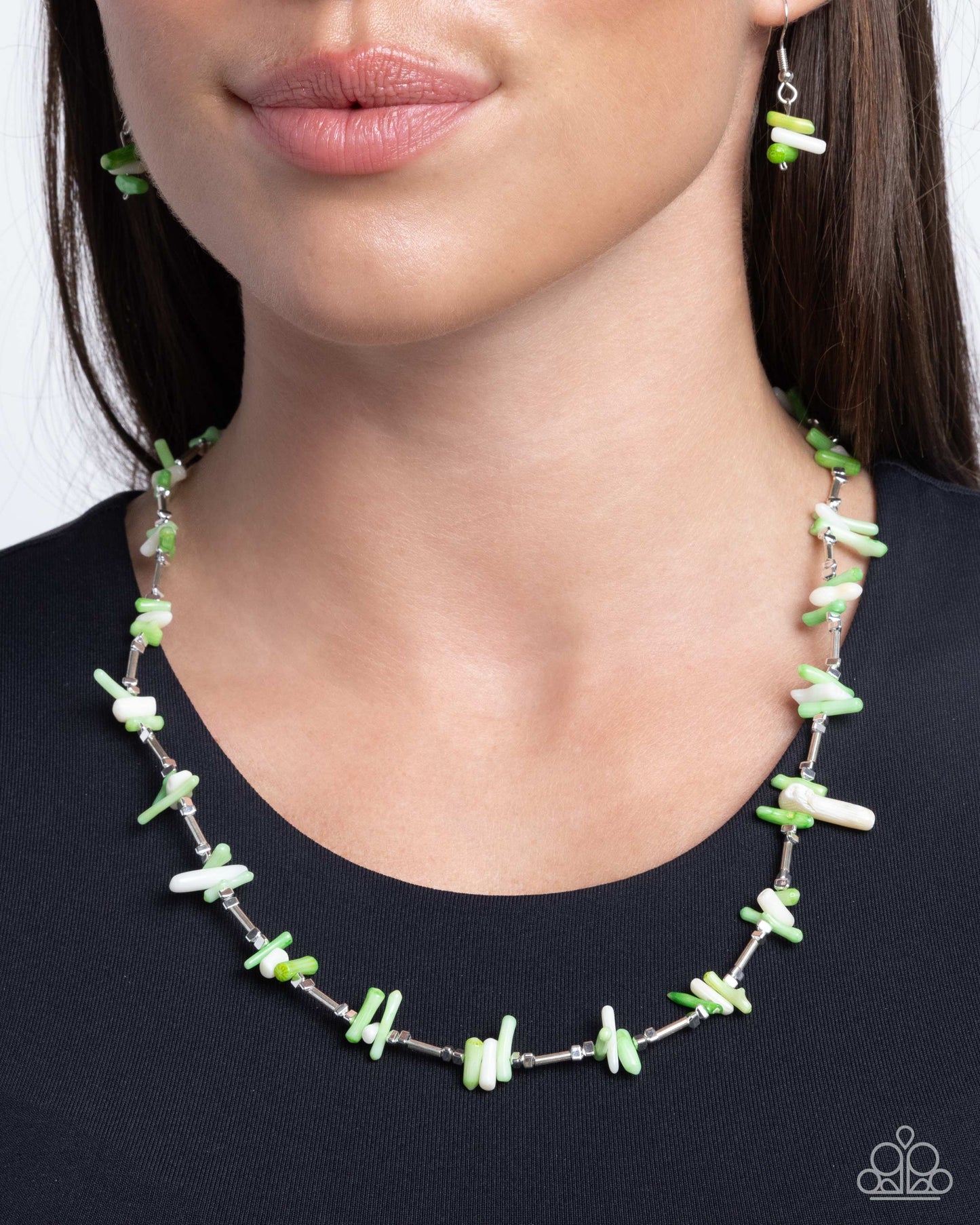Multicolored Marathon - green - Paparazzi necklace