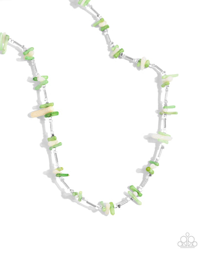 Multicolored Marathon - green - Paparazzi necklace