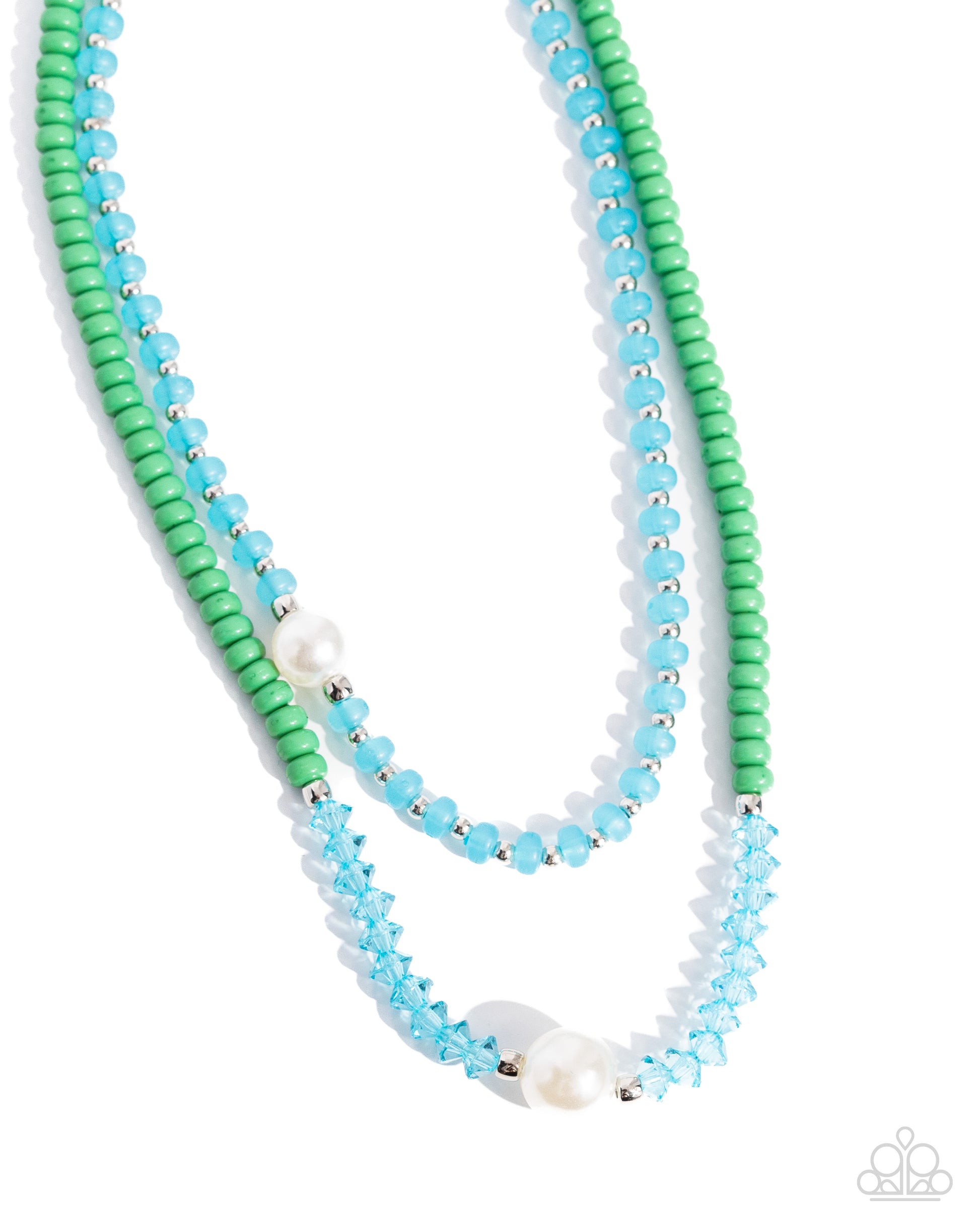 Multicolored Masquerade - green - Paparazzi necklace