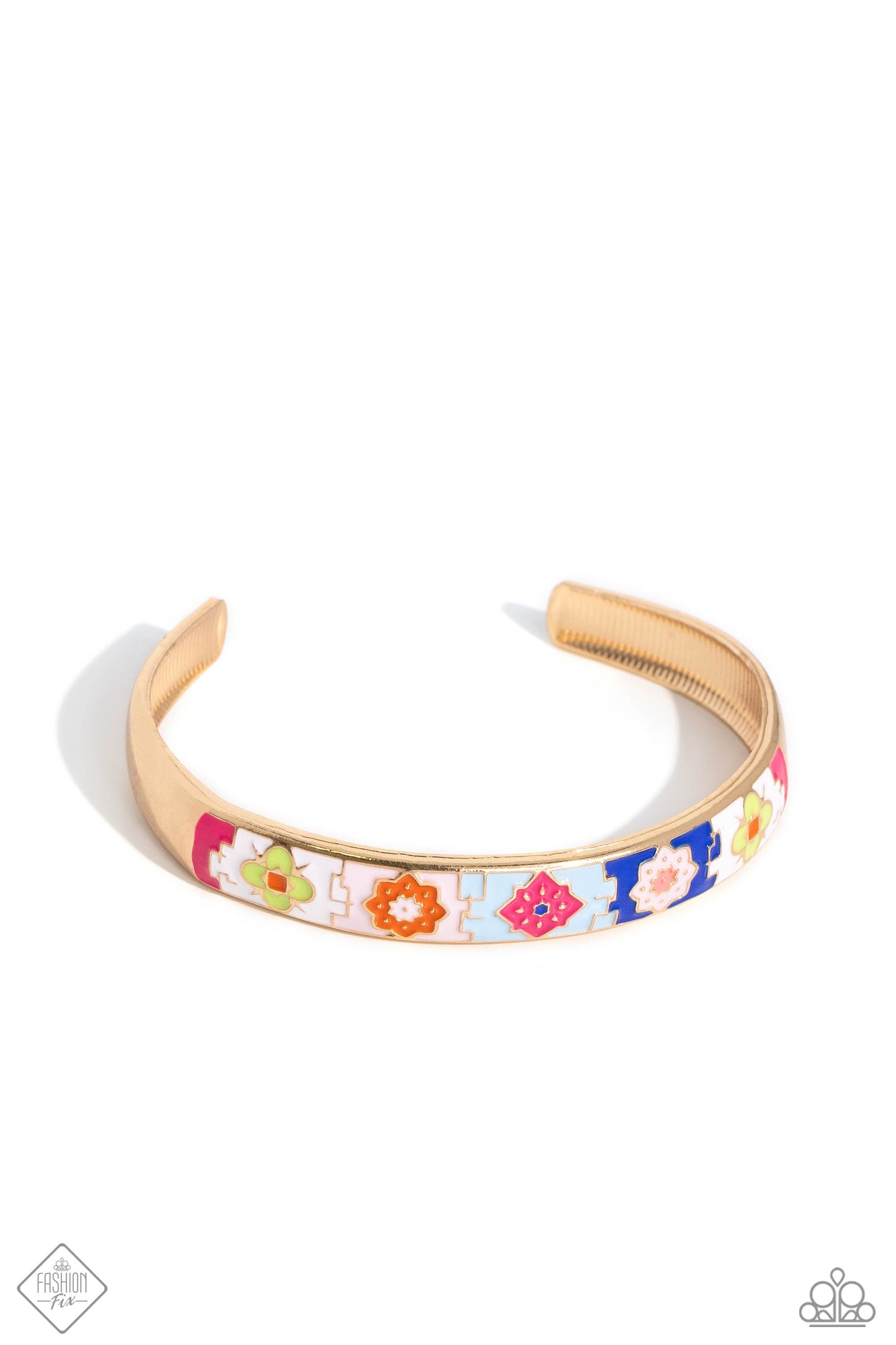 Multicolored Moment - gold - Paparazzi bracelet