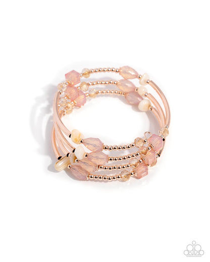 Multiple Choice - rose gold - Paparazzi bracelet