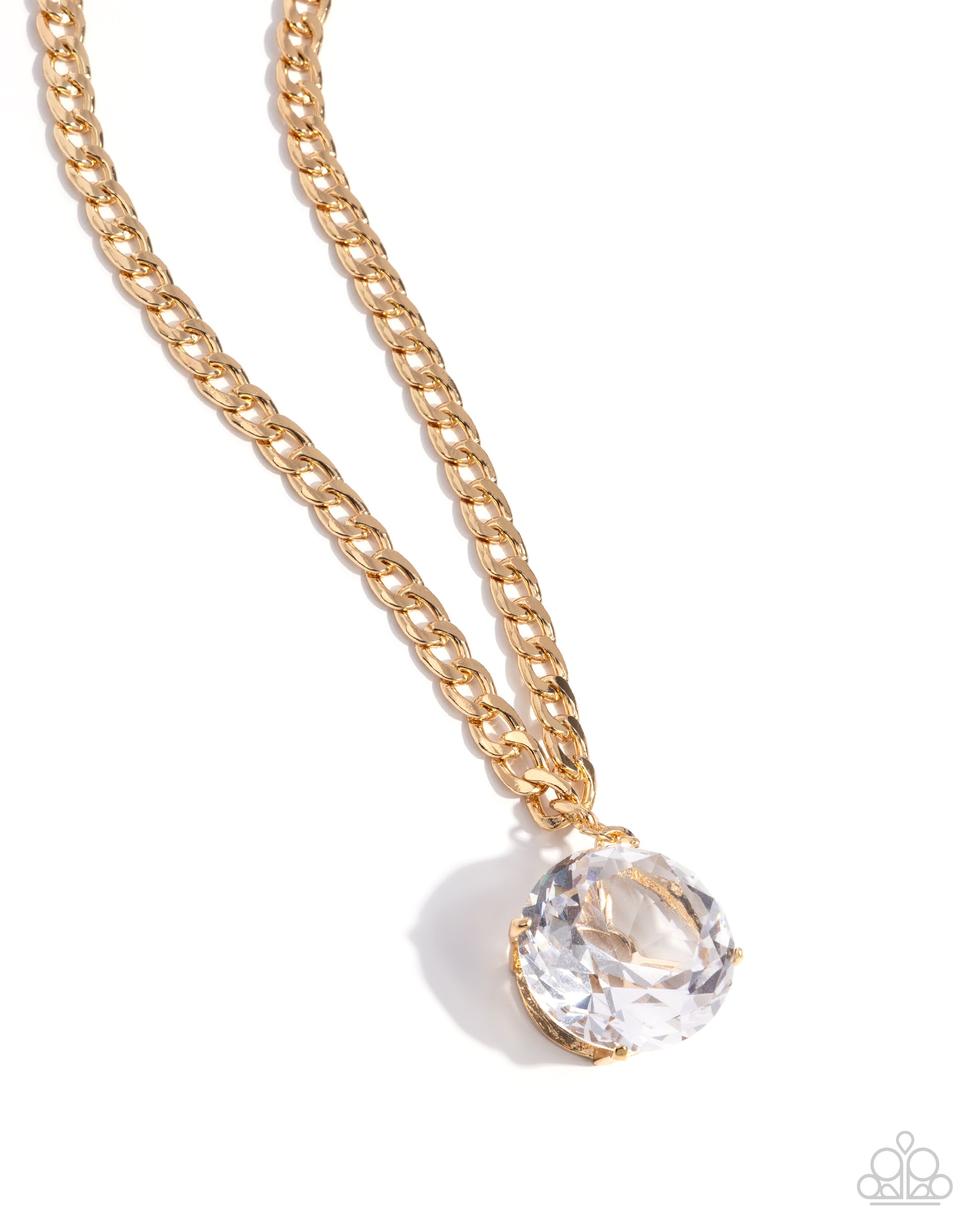 Musings State of Mind - gold - Paparazzi necklace