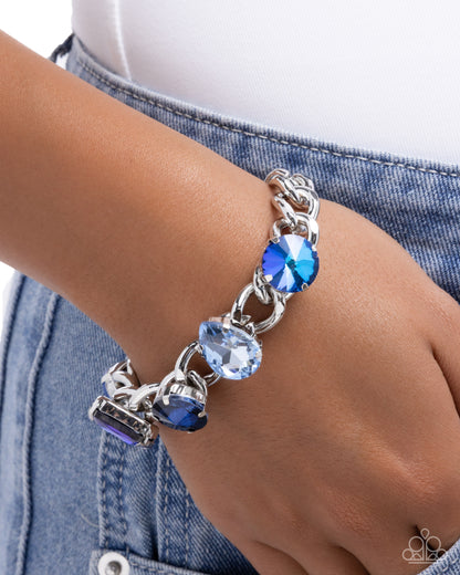 Muted Malibu - blue - Paparazzi bracelet