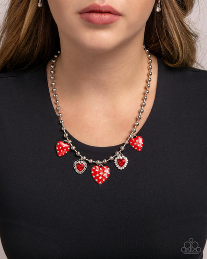 Mutual Affection - red - Paparazzi necklace