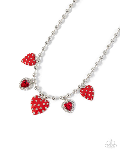 Mutual Affection - red - Paparazzi necklace
