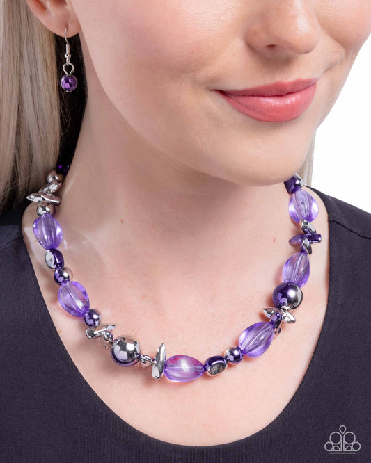 Mutual Mirage - purple - Paparazzi necklace