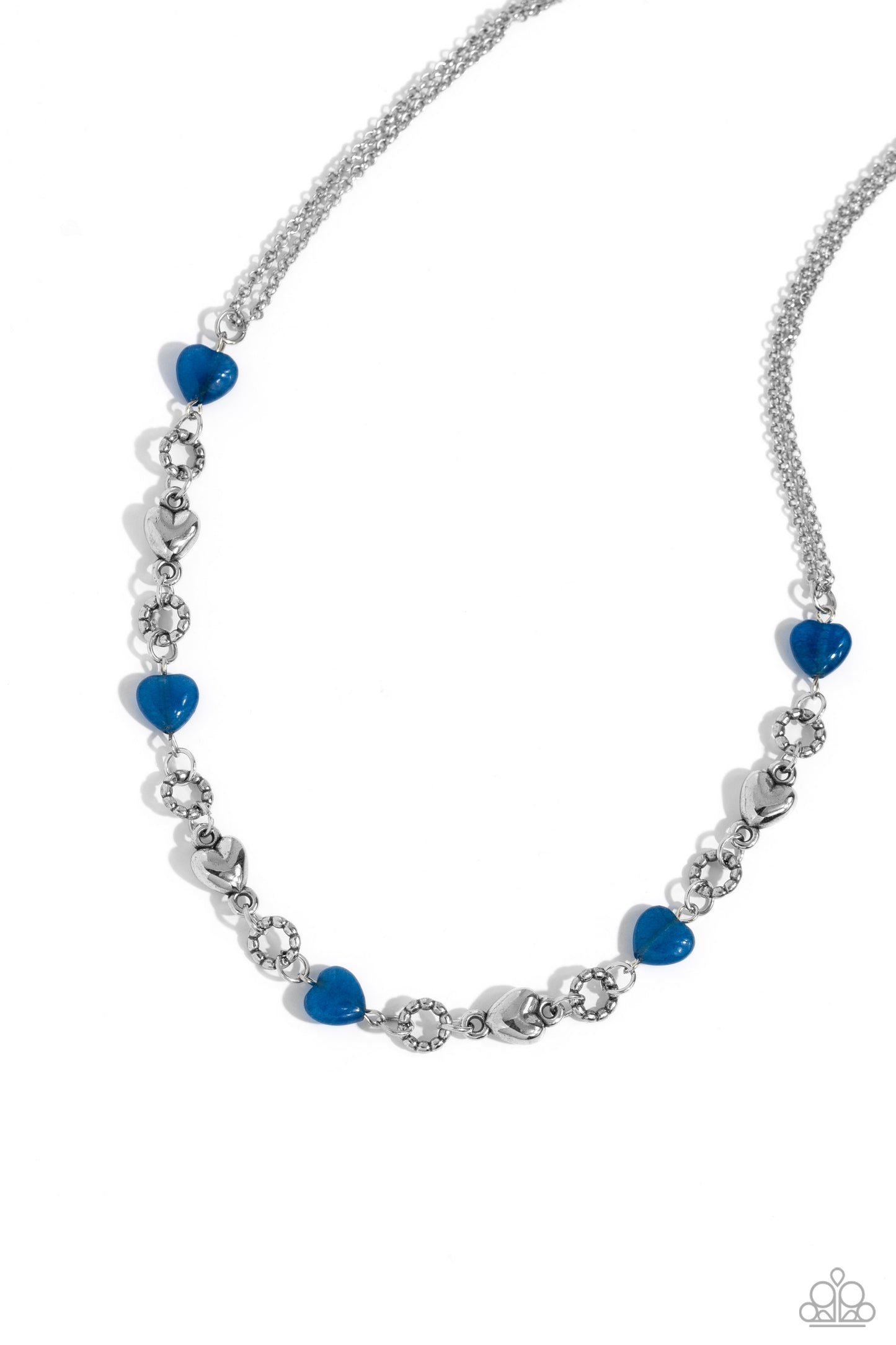 My HEARTBEAT Will Go On - blue - Paparazzi necklace