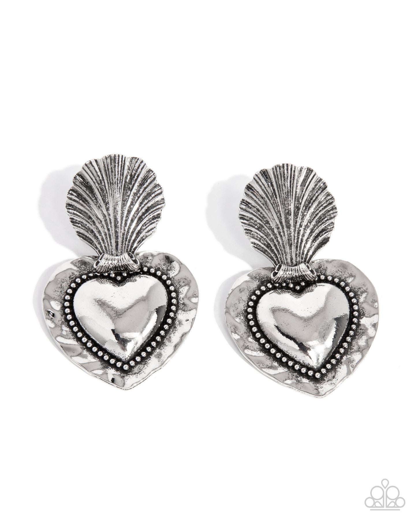 Mythical Moment - silver - Paparazzi earrings