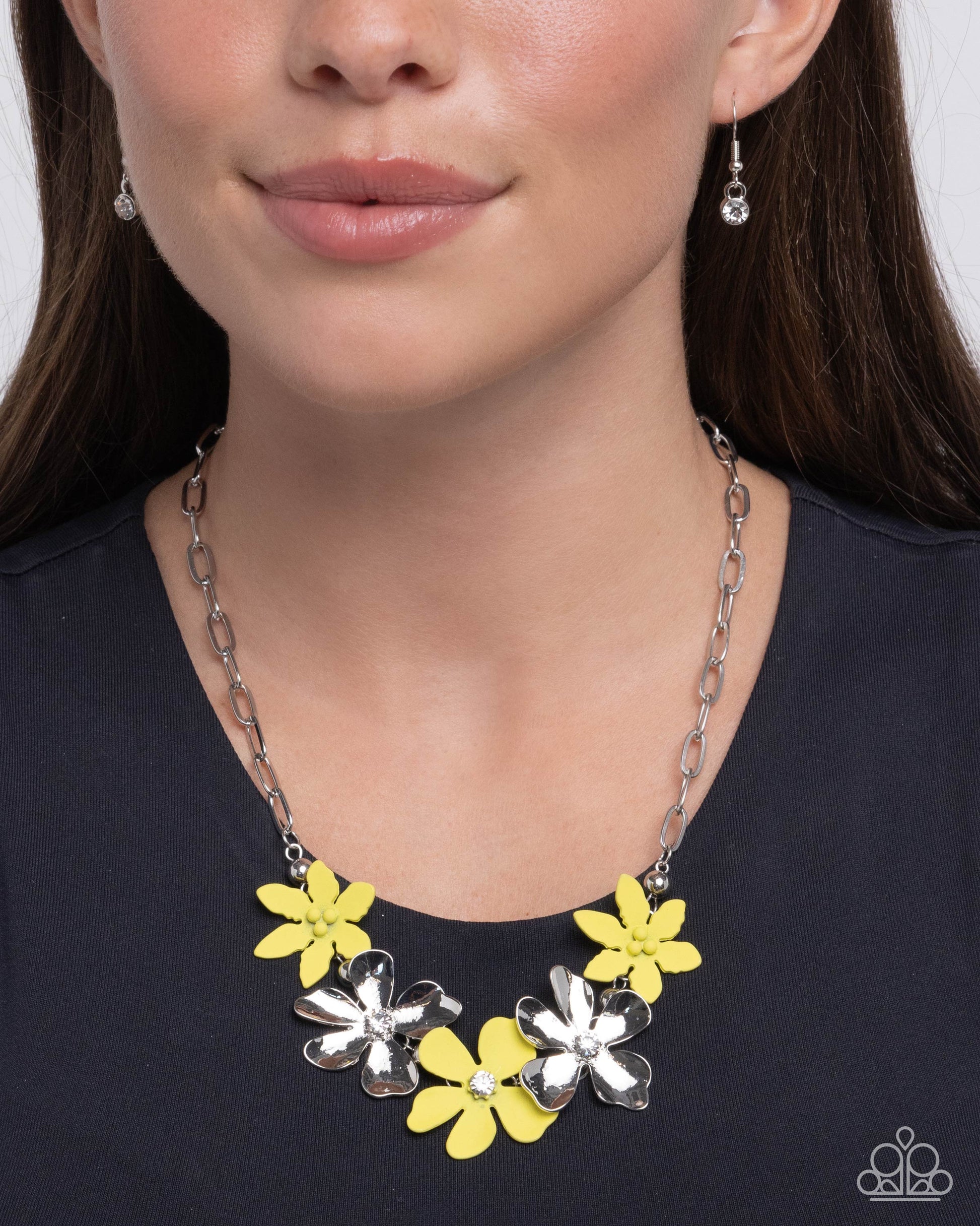 Mythically Metallic - yellow - Paparazzi necklace
