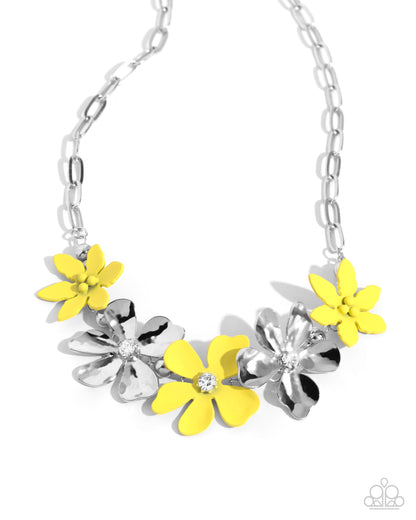 Mythically Metallic - yellow - Paparazzi necklace