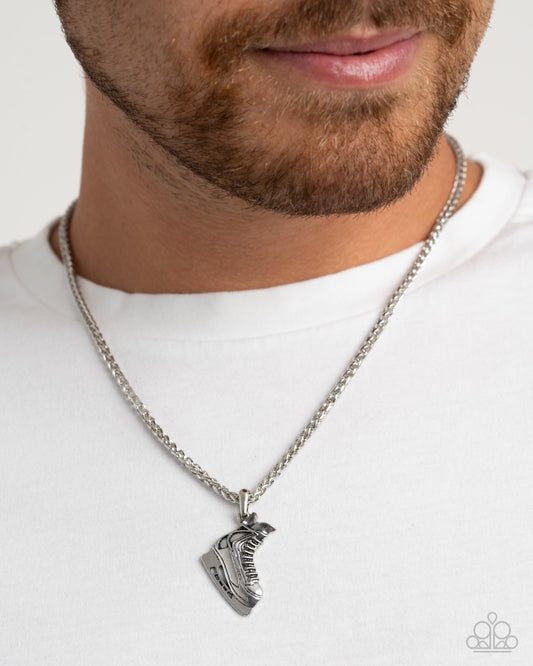 NHL Natural - silver - Paparazzi MENS necklace