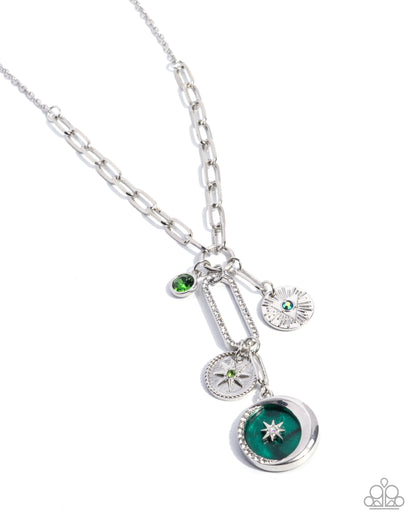 National Treasure - green - Paparazzi necklace