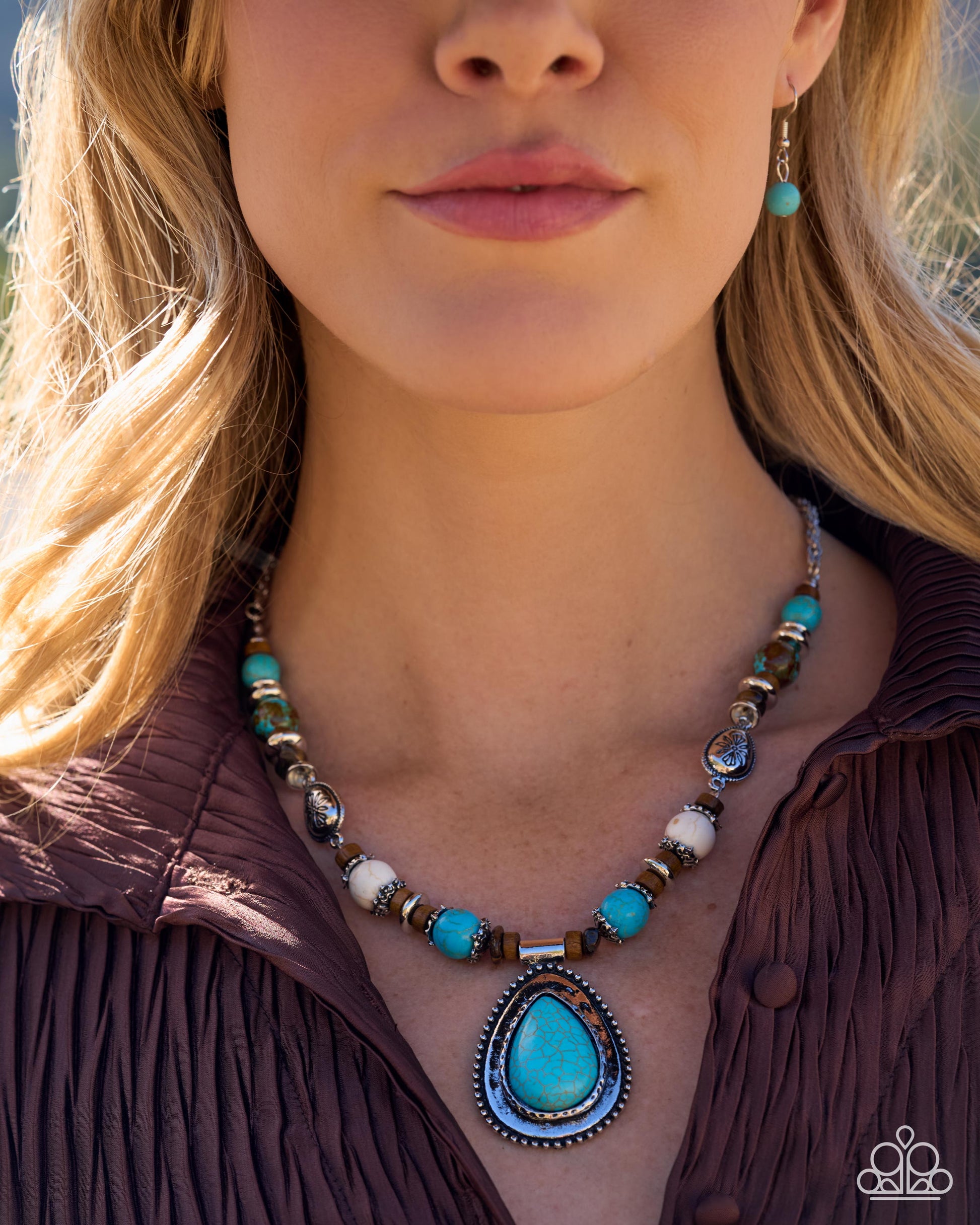 Natural Noise - blue - Paparazzi necklace
