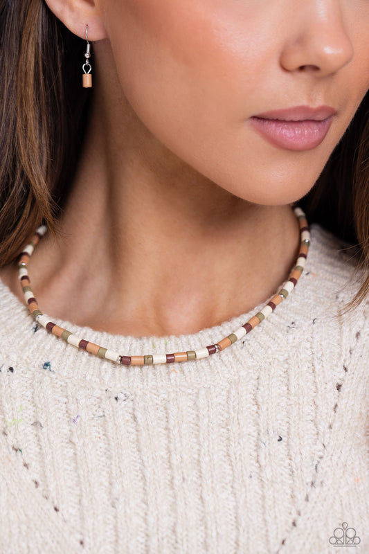 Natural Nonchalance - brown - Paparazzi necklace