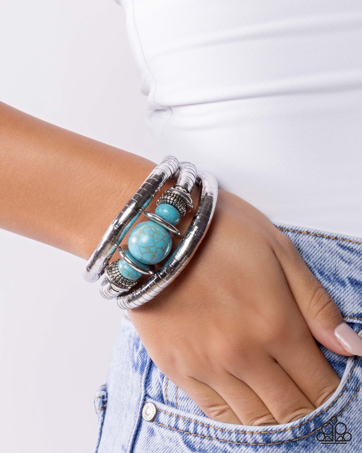 Natural Note - blue - Paparazzi bracelet