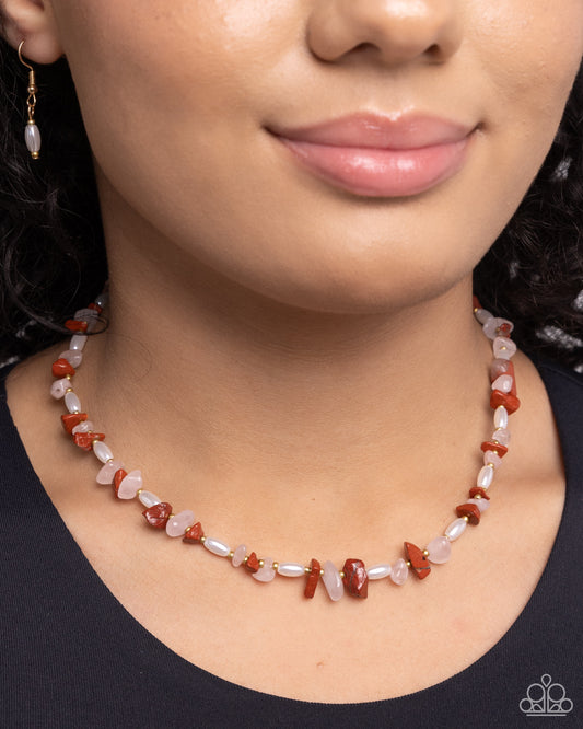 Natural Nuance - red - Paparazzi necklace
