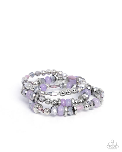 Naturally Noteworthy - purple - Paparazzi bracelet