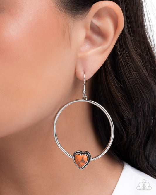 Naturally Nurturing - orange - Paparazzi earrings