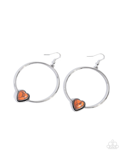 Naturally Nurturing - orange - Paparazzi earrings
