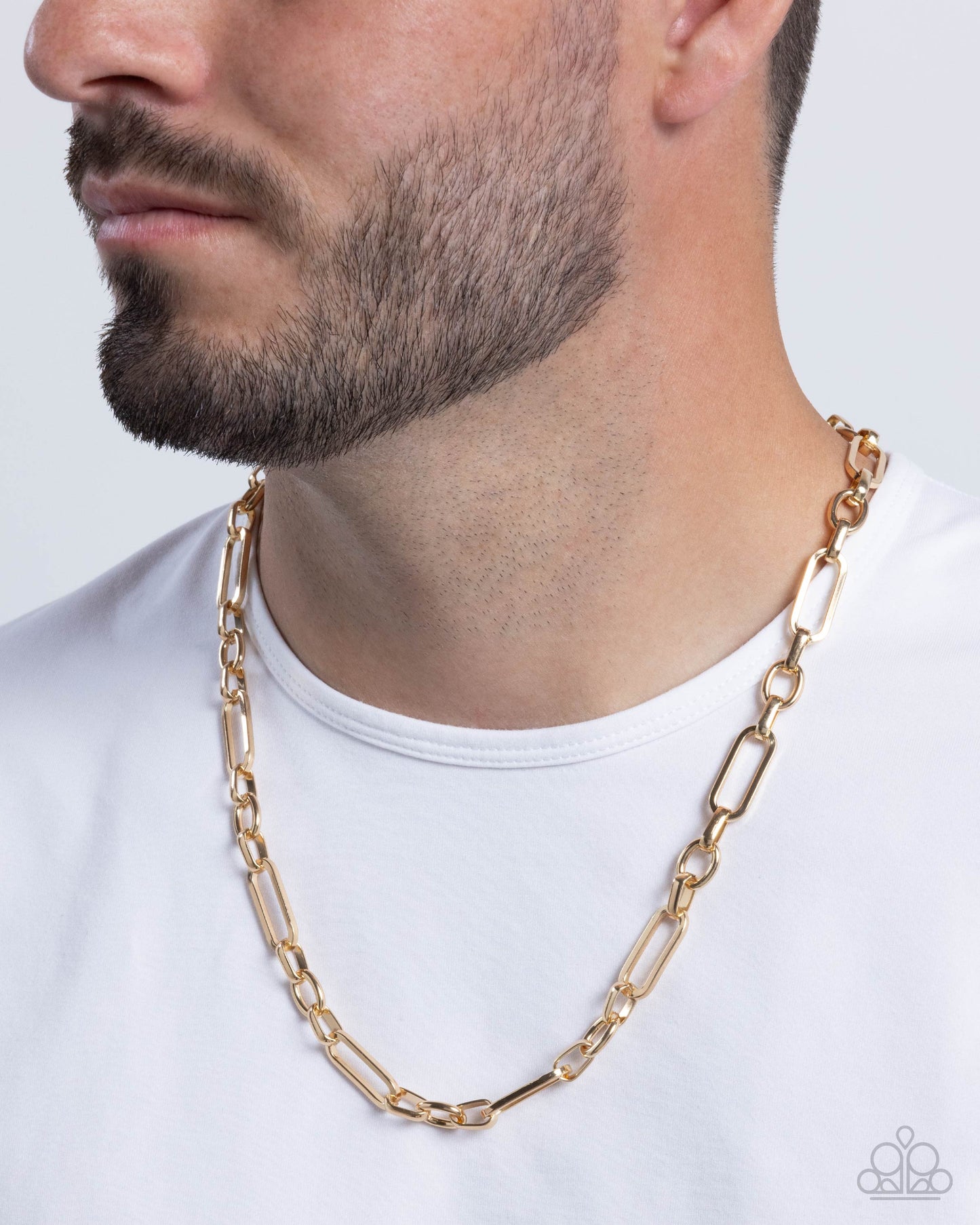 Neat Novelty - gold - Paparazzi MENS necklace