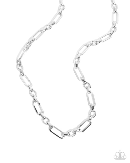 Neat Novelty - silver - Paparazzi MENS necklace