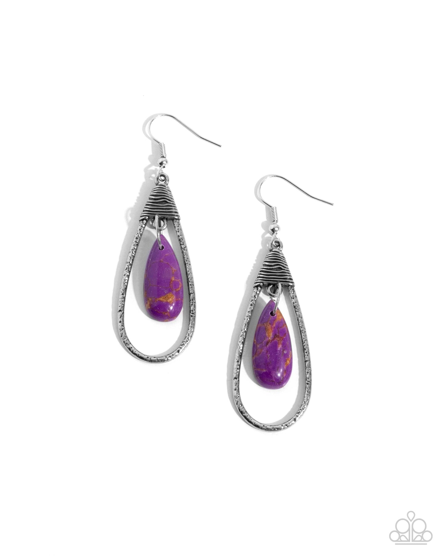 Neatly Natural - purple - Paparazzi earrings