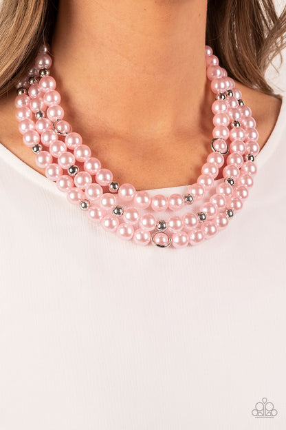 Needs No Introduction - pink - Paparazzi necklace