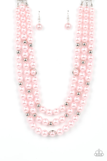 Needs No Introduction - pink - Paparazzi necklace