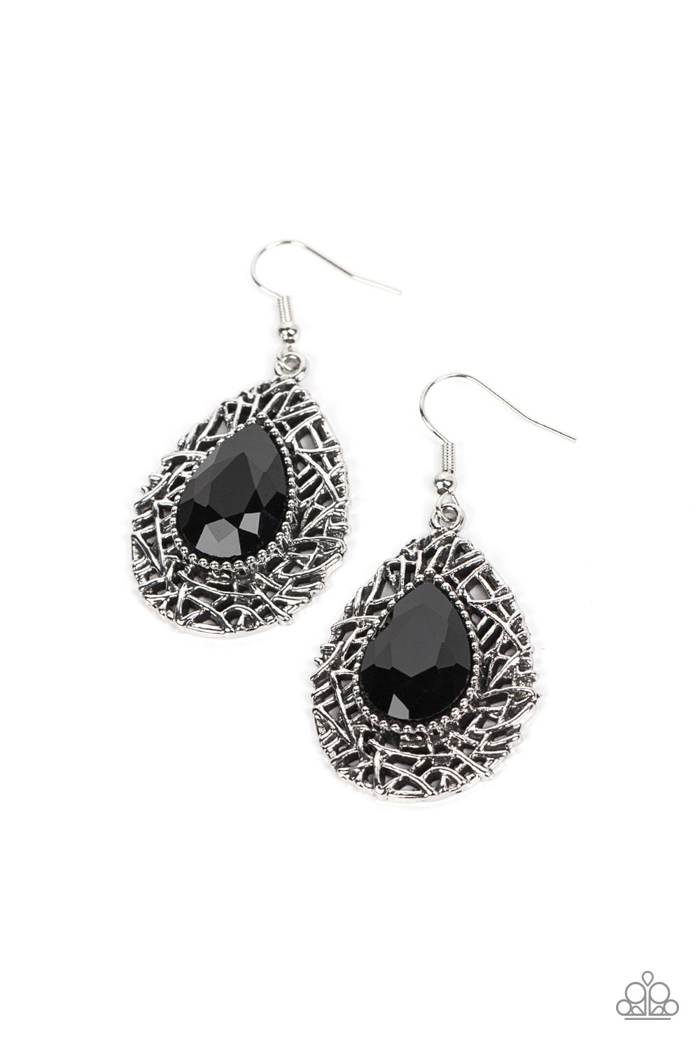Nest Nouveau - black - Paparazzi earrings