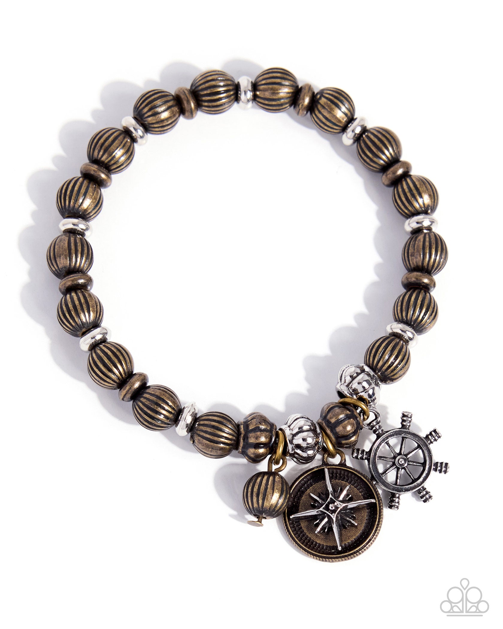 Neutral Navigator - brass - Paparazzi bracelet