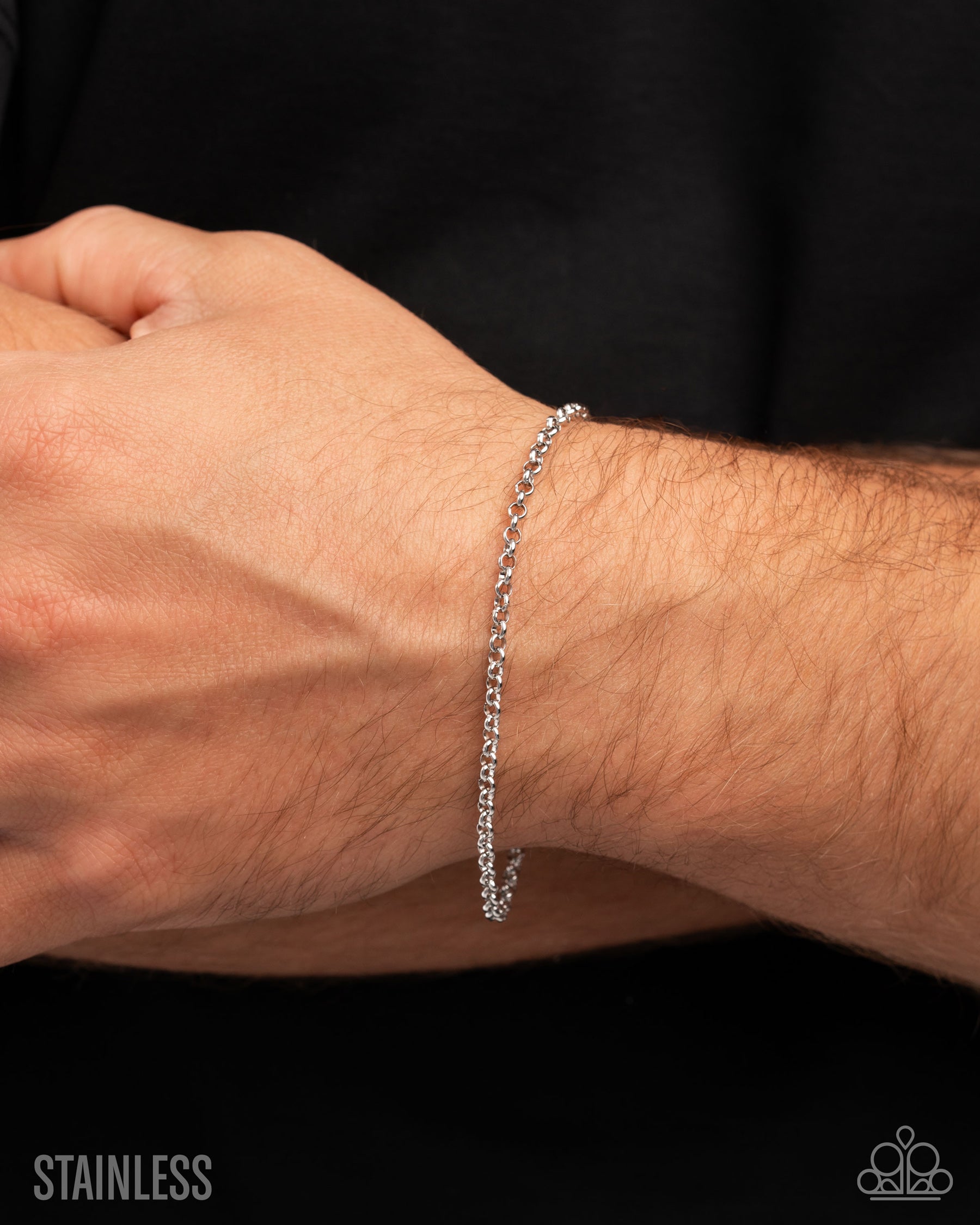 Neutral Novelty - silver - Paparazzi MENS bracelet