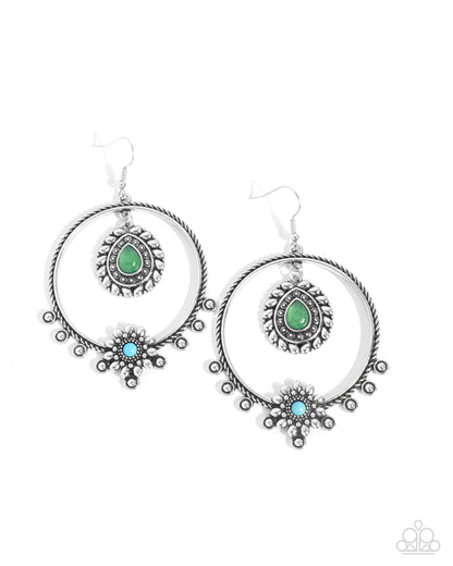 Neutral Nuance - green - Paparazzi earrings