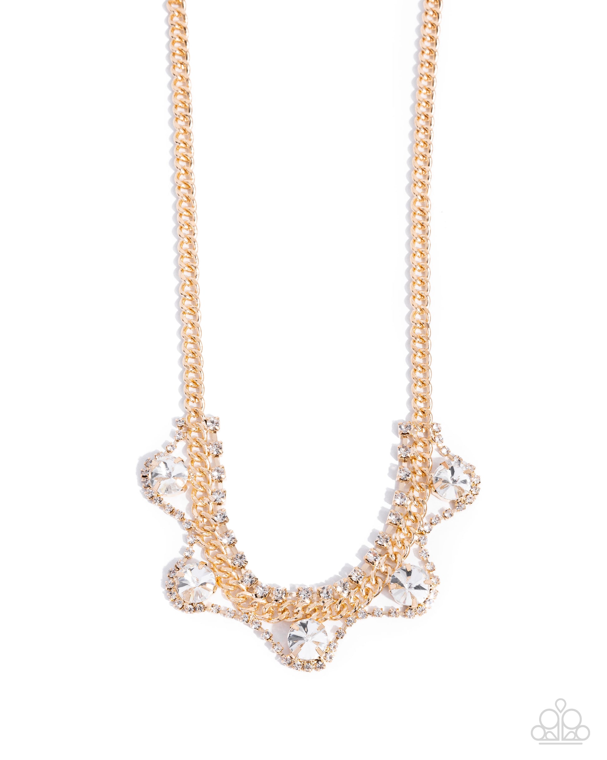 Never Enough Elegance - gold - Paparazzi necklace