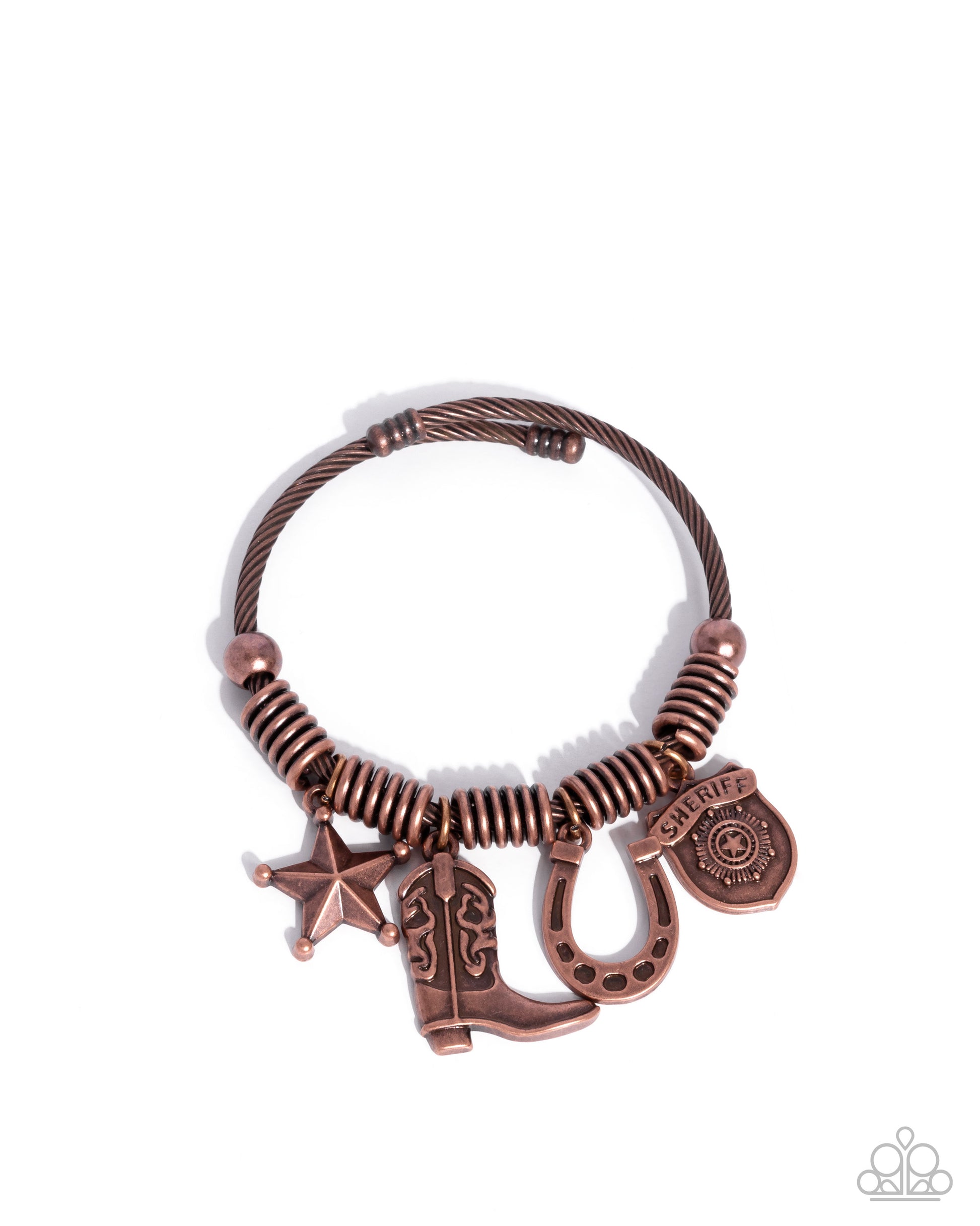 New Sheriff in Town - copper - Paparazzi bracelet