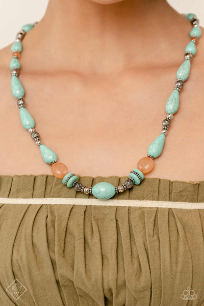 Nile River Redux - blue - Paparazzi necklace