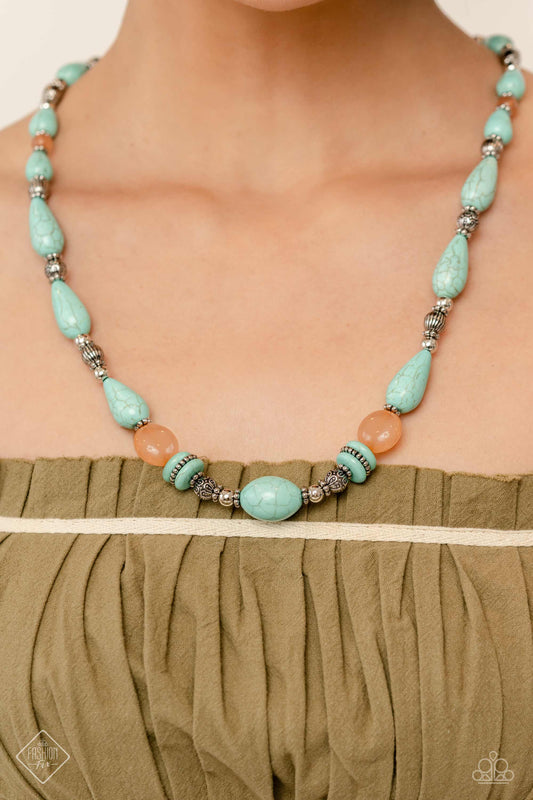 Nile River Redux - blue - Paparazzi necklace