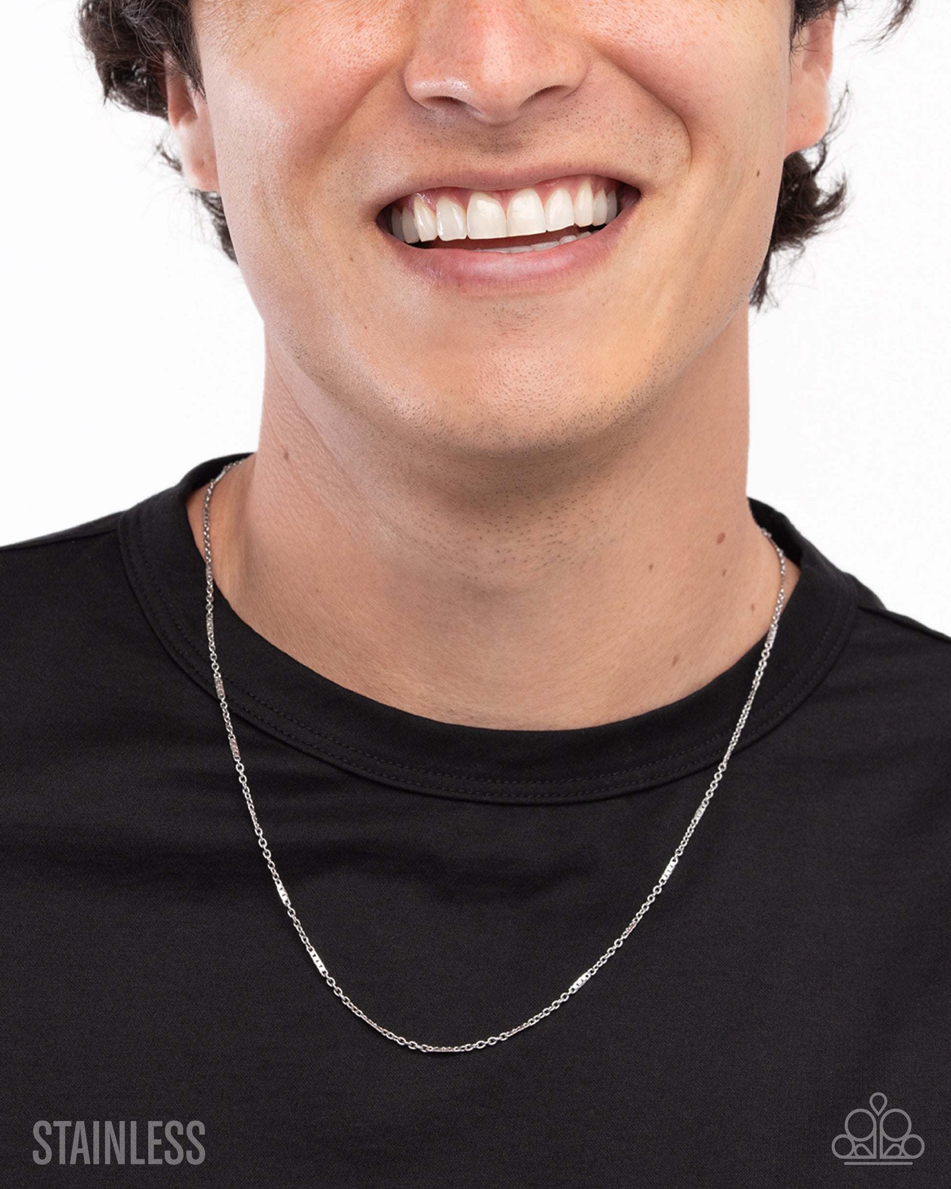 No Drama - silver - Paparazzi MENS necklace