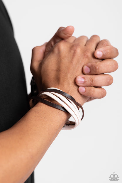 Not SEW Fast - Brown - Paparazzi bracelet