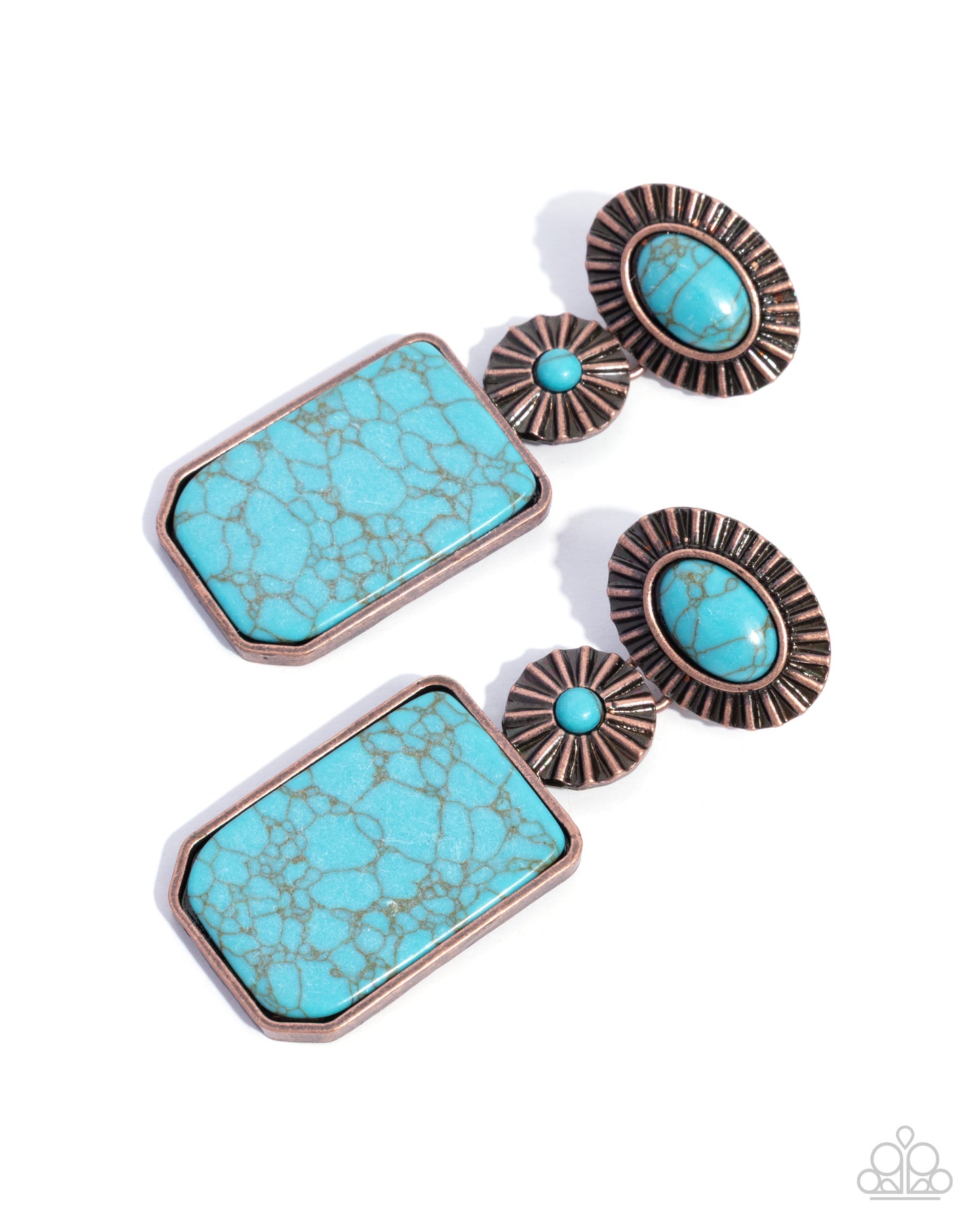Noteworthy Navigation - copper - Paparazzi earrings