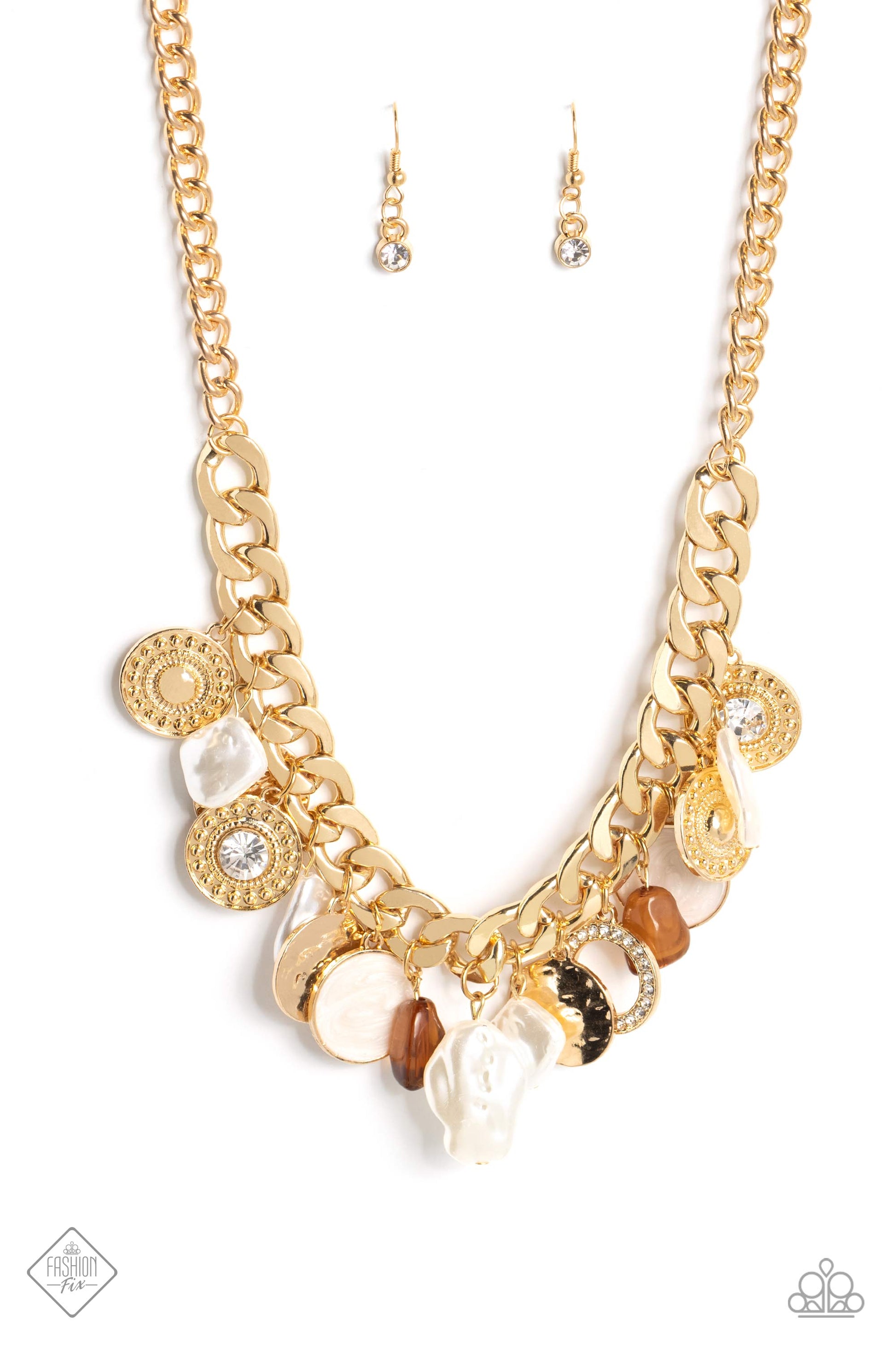 Now Sea Here Gold Paparazzi Necklace Jewelryblingthing